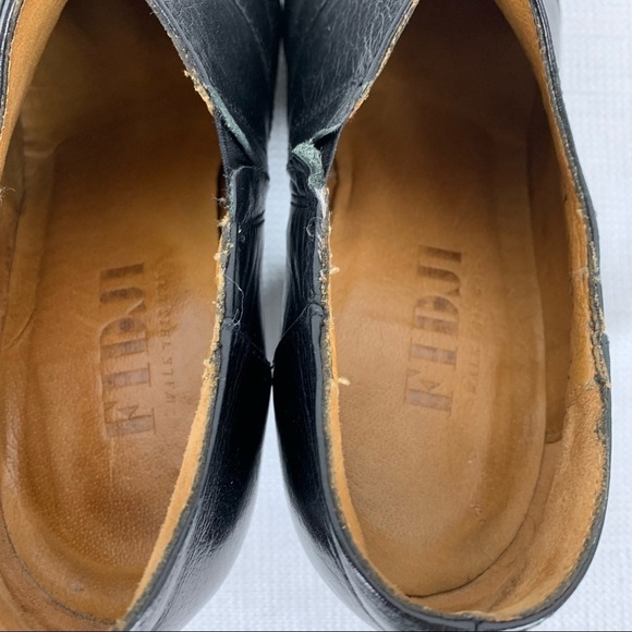 Fidgi size 36 Black Leather Ankle Boots with 2.5” Heel - Picture 11 of 12